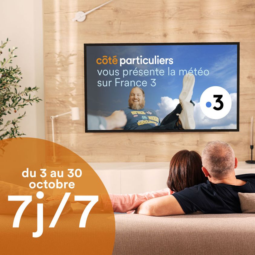 Actualité Côté Particuliers : RETOUR DE LA METEO SUR FRANCE 3 AVEC COTE PARTICULIERS